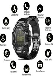 Ex16 Smart Watch Bluetooth étanche IP67 IP67 Smart Wristwatch Relogios Pidomètre Bracelet Sport pour iPhone Android Phone W2889724