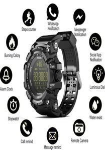 EX16 Smart Watch Bluetooth waterdichte IP67 SMART PROSSWATCH RELOGIOS STAPFOMORPER STOPWATCH Sportarmband voor iPhone Android Telefoon W2889724