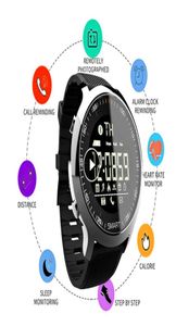 EX18 montre intelligente IP67 passomètre étanche montre-bracelet intelligente traqueur d'activités sportives caméra Bluetooth Bracelet intelligent pour IOS Andr9238631