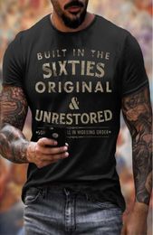 Style exagéré Men039s 3D Tshirt imprimé Impact visuel Shirt Punk Goth Goth Round High Quality American Muscle Style 3296837