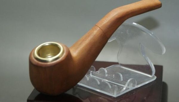 Excellente pipe à tabac de sculpture sur bois à la main chinoise Livraison gratuite