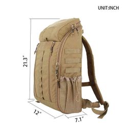 UITSTEKENDE ELITE SPANKER Outdoor MOLLE Camo-rugzakken voor heren Tweewegrits Nylon Rugzak Jacht Waterdichte EHBO-rugzak W220225