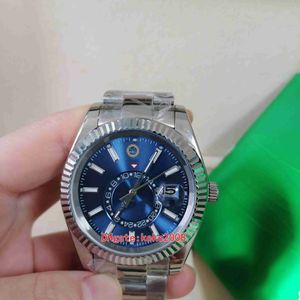 Uitstekende hoge kwaliteit herenhorloge Horloges 326934 42 mm roestvrij staal blauwe wijzerplaat Lichtgevende automatische mechanische heren Topselli273O
