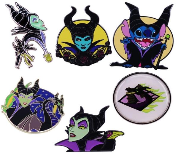 Excellente qualité Halloween mode sorcière bijoux cadeaux épingles en émail recueillir des films d'horreur broches de dessin animé sac à dos revers Badges8913460