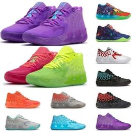 Uitstekende Retro 2023 Top hoge kwaliteit AAA Hardloopschoenen Basketbalschoenen Trainers Sport Zwart Blast City Rode Lamelo Bal 1 Mb.