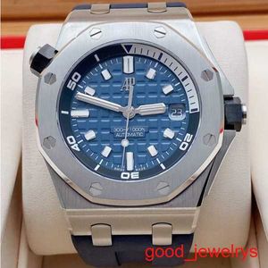 AP AP Wrist Watch Royal Oak Offshore Series 15720ST Précision en acier Blue Plaque Back Transparent Mens Fashion Leisure Business Sports Mécanique Plongée Mélange