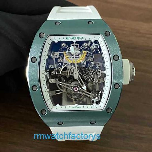 Montre-bracelet exclusive passionnante RM Watch RM38-01 Series 42.7mm Manuel Rare Dark Green Ceramic Rm3801 Tourbillon Limited