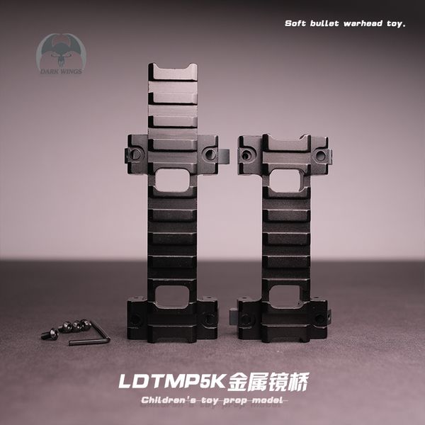 Passionnant LDTMP5K métal miroir pont jouet accessoires Jinming MP5 Support télescopique accessoire militaire classique MP5 modèle universel