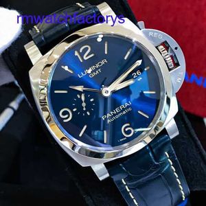 Getre de poignet passionnante Panerai Luminor 1950 Série 44 mm de diamètre automatique Calendrier de montre mécanique Afficher le boîtier en acier de montre masculin PAM01033