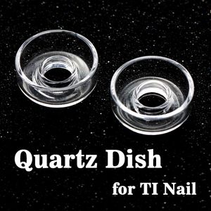 Hoge kwaliteit Pure Crystal Quartz Bowl Dish Carb Cap Fitting Gekleurde Titanium Domeloze nagels voor glazen bongen, DAB Oil Rigs gratis verzending