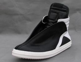 Exclusivité Big Wing Genuine Leather Rock Trainer Flat Boots Hip High Street Shoes9750202
