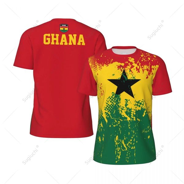 Conception exclusive Ghana Flag Grain 3D Men imprimé pour faire fonctionner le soccer de soccer de soccer