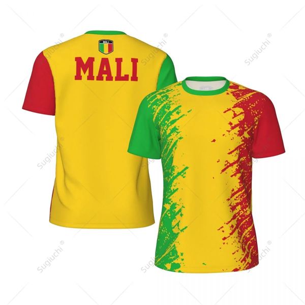 Conception exclusive Mali Flag Grain 3D Men imprimé pour la course à vélo Soccer Tennis Fitness Sports Jersey Mesh Fans T-shirt 240426