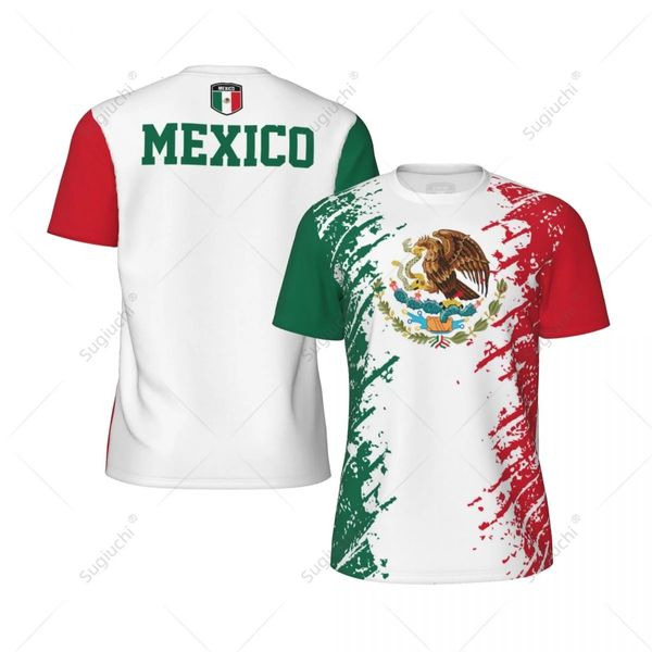 Conception exclusive Mexico Flag Grain 3D Men imprimé pour faire courir le soccer de soccer de soccer