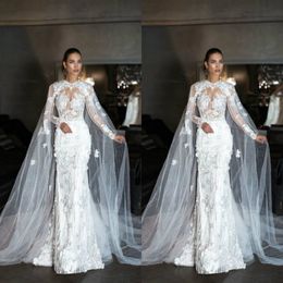Exclusive Design Wedding Wrap 2019 TULLE Mantel Lace Ladies Bridal Cape Mouwloze bruidsjaal Aangepaste bruiloft Jassen Gratis verzending 213F