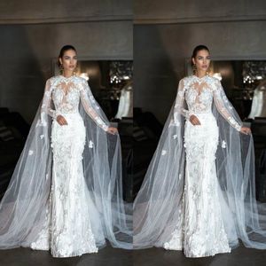 Exclusive Design Wedding Wrap 2019 Tulle Cloak dentelle Lace Ladies Bridal Cape Sans manches Bridal Châle personnalisée Vestes de mariage personnalisées