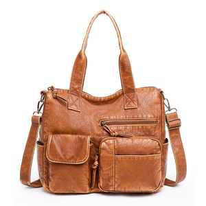 Design exclusif femmes sac à bandoulière Vintage sac à main pour femme rétro grande capacité bureau fourre-tout mode Messenger sacs à bandoulière