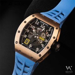 Reloj de pulsera emocionante Relojes de pulsera Elegance RM Watch RM030 |RM030 |Titanio oro rosa |Esfera esqueleto |