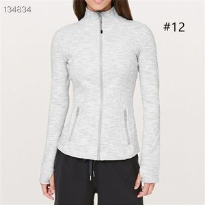 LL-1-1 Exercice Fitness Wear Femmes Yoga Outfit Vestes extérieures Vêtements de plein air Casual Vêtements de sport pour adultes Courir à manches longues Slim