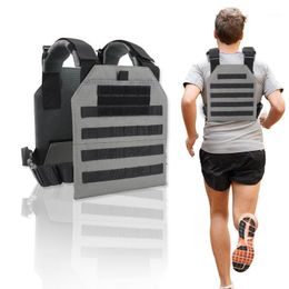 Oefening Tactisch gewogen vest verstelbaar ademende draagbare gewichtenplaat voor CrossFit Training Running Workout Equipment Accessoires