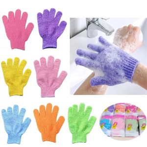 Gants de bain exfoliants pour douche, spa, massage et gommages corporels, dissolvant de cellules mortes et adaptés aux hommes, femmes et enfants