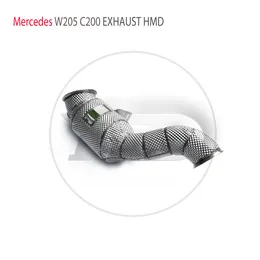 Uitlaatspruitstuk Downpipe voor W205 S205 C200 C260 C300 M274 M264 Motorauto -accessoires met katalysator