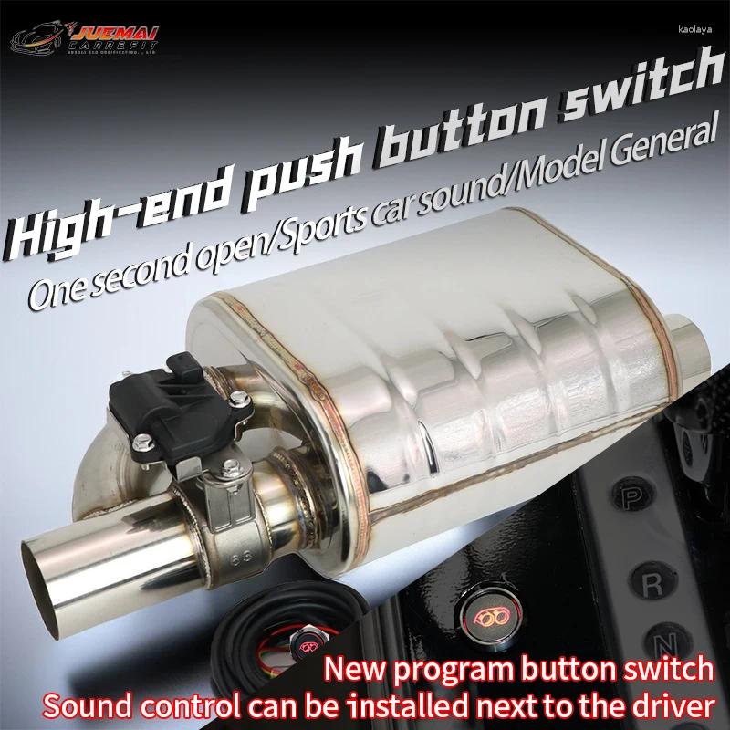 Sistema di scarico Valvola Interruttore di controllo del pulsante elettrico Accessorio per marmellata in acciaio inossidabile per auto universale per