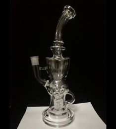 Bong en verre Exosphere Recycler FTK narguilés fabuleux bangs à œufs toro conduites de fumée plates-formes pétrolières Matrix perc Klein Torus conduites d'eau pour fumer joint 14mm