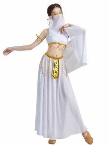 exotique sexy thème photo swing danse blanc performance costumes I04f #