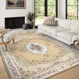 Exotische vintage Perzisch tapijtroze meisje woonkamer bank salontafel Boheemse slaapkamer volledige tapijt 240424