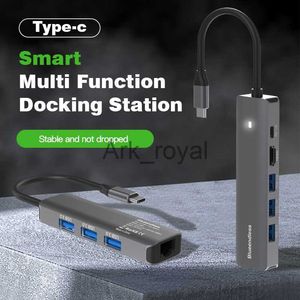 Cartes d'extension Accessoires Station d'accueil Hub USB30 pour ordinateur portable Adaptateur PC Ordinateur Smart Usbc Hub TypeC Support pour ordinateur portable Station de charge multi-ports Spli J230721