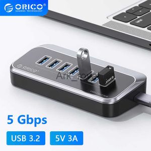 Accessoires pour cartes d'extension ORICO USB 32 Hub Splitter Type C Adaptateur Switch Dock Station Multi USB 30 Ports Plug Lecteur de carte SD pour Surface Macbook Laptop J230721