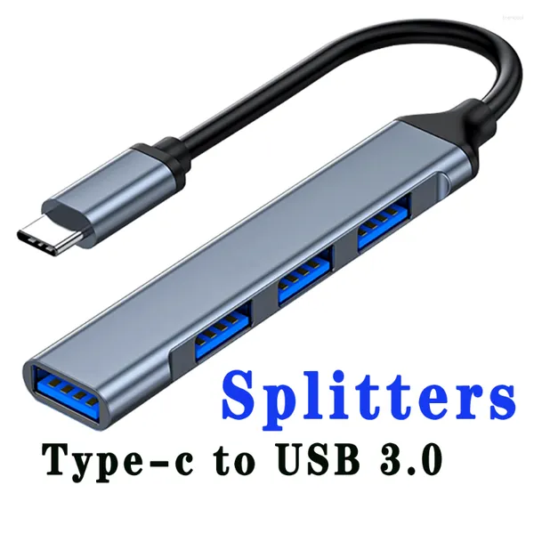 Base de expansión Tipo-c a Usb Splitter Set 3.0 Extender One-to-four Flash Drive Laptop