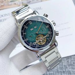 Dure designer herenhorloges van hoge kwaliteit Dameshorloges Mechanisch Massief stalen riem groot vliegwiel unisex horlogefabrikanten agent