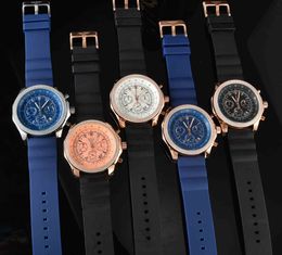 Relojes de diseño de lujo caros, alta calidad, seis pines, función completa, sincronización, moda, cinta explosiva, reloj de cuarzo para hombres, agente de fábrica