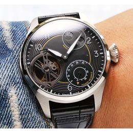 Reloj para hombre caro iwc, marca dieciocho para hombre, relojes mecánicos automáticos de alta calidad, reloj con fecha superluminoso, correa de cuero, montre pilot luxe 4782