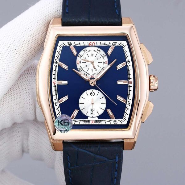 cher menwatch iwc montre hommes marque dix-huit montres de haute qualité auto mécanique uhren super lumineux date watchmen bracelet en cuir montre pilote luxe RE01