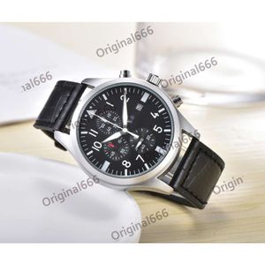 cher menwatch iwc montre hommes pilote chronographe montres de haute qualité quartz uhren super lumineux gardiens tous cadran travail montre pilote luxe U3DU