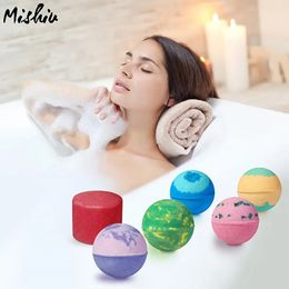 Experimente un baño refrescante con una pelota de sal de bañera explosiva de gas explosiva a dos colores para relajarse y rejuvenecer su cuerpo y mente