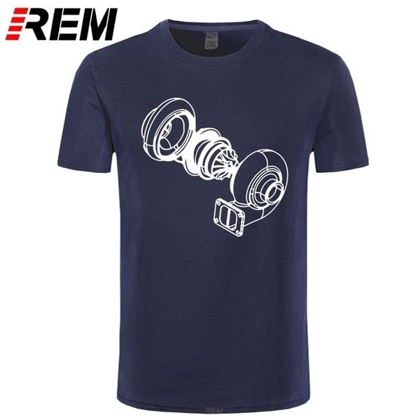 Explosionado Turbo Car T Shirt Hombres Adultos Tops Ropa Cuello redondo Camiseta Imprimir Camisetas juveniles Tallas grandes 220523