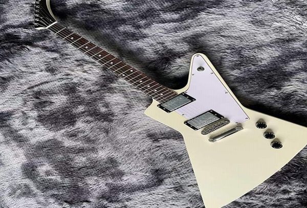 Guitarra Eléctrica Explorer Custom Caoba Con Golpeador Blanco8228328