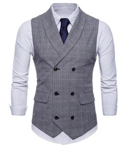 Explosie Modellen Nieuwe Heren Vest Jas Designer Brits Stijl Business Vest Mode Slank Casual Rooster Vest