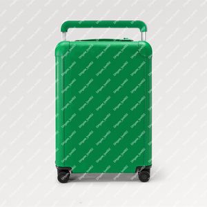 Explosie Nieuwe horizon 55 m31043 Cactus Groene reliëf Taiga leer extra-brede rietgreep TSA-combinatie Lock 4 Compacte dubbele wielen Lederen hoeken Hutgrootte