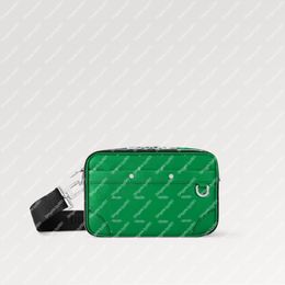 Explosion de nouveaux sacs masculins M31014 alpha messager cactus vert taïga vache de vache palladium couleur matériel tronc inspiré des coins renforcé