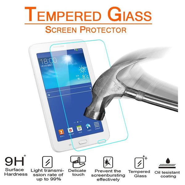 30pcs Explosion Proof 9H 0.3mm Protecteur d'écran Verre trempé pour Samsung Galaxy Tab 3 Lite 7.0 T110 T110 T111 Aucun paquet