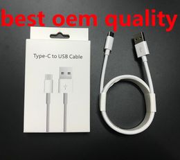 Câbles de téléphone chargeur micro USB qualité OEM 1M 3FT 2M 6FT cordon de données V8 Type C vers USB-C avec boîte de vente au détail d'origine pour Samsung S7 S8 S10 S22 S21 Note 10 20 Xiaomi 7 8 11 12 13 Google 6