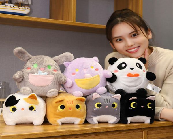 Explosion animaux en peluche jouets en peluche poupée chat poupée panda chat poupée série de poche doux mignon chat brinquedos jouets pour les filles5398990