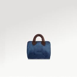 Explosion Sacs pour femmes modèles de sacs à main Speedy Bandoulière 25 shopping cool nouveau nylon marine motifs argentés mini toile poignées supérieures oreiller confortable matériel bleu Espagne