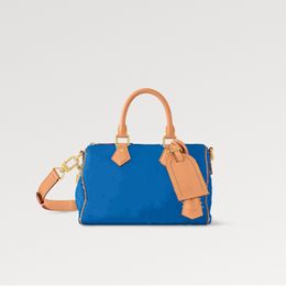 Explosion Novedad de mujer RUNWAY Speed y P9 Bandoulier e 25 M24424 Azul Piel de becerro suave Compartimento principal con cerradura Bolsillo interior con cremallera Ribete de piel de vacuno Etiqueta para nombre Timbre para llaves