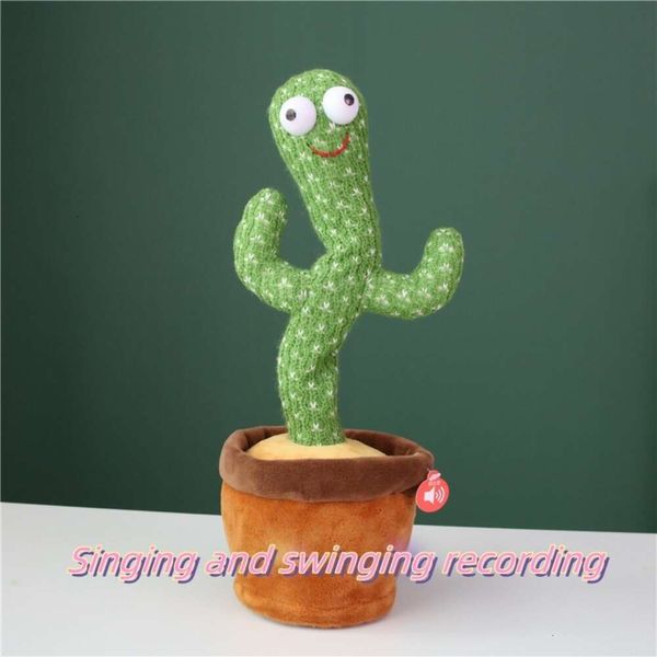 Cadeau explosif Les célébrités d'Internet danseront et chanteront Twist Cactus Jouets créatifs Chansons musicales Cadeaux d'anniversaire Ornements créatifs pour attirer les clients Angel Baby